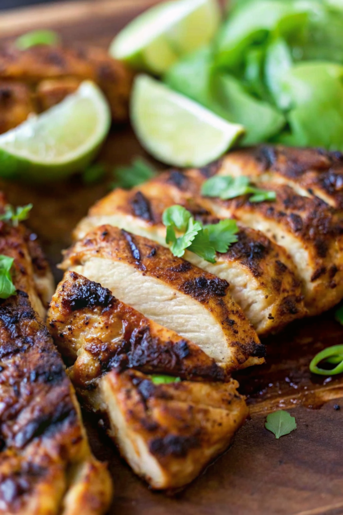 Chili Lime Chicken Tacos: Zesty, Flavorful, and Easy (2025) 5 Soft flour tortillas filled with chili lime marinated chicken, black beans, corn, avocado chunks, and cilantro.