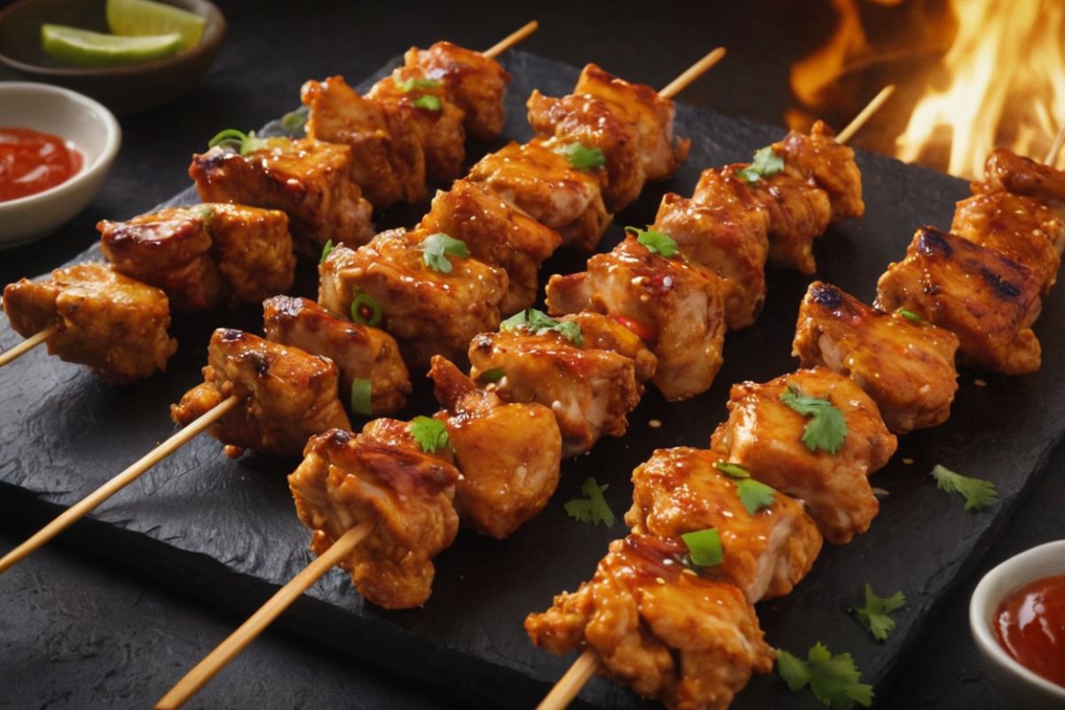 bang bang chicken skewers sauce