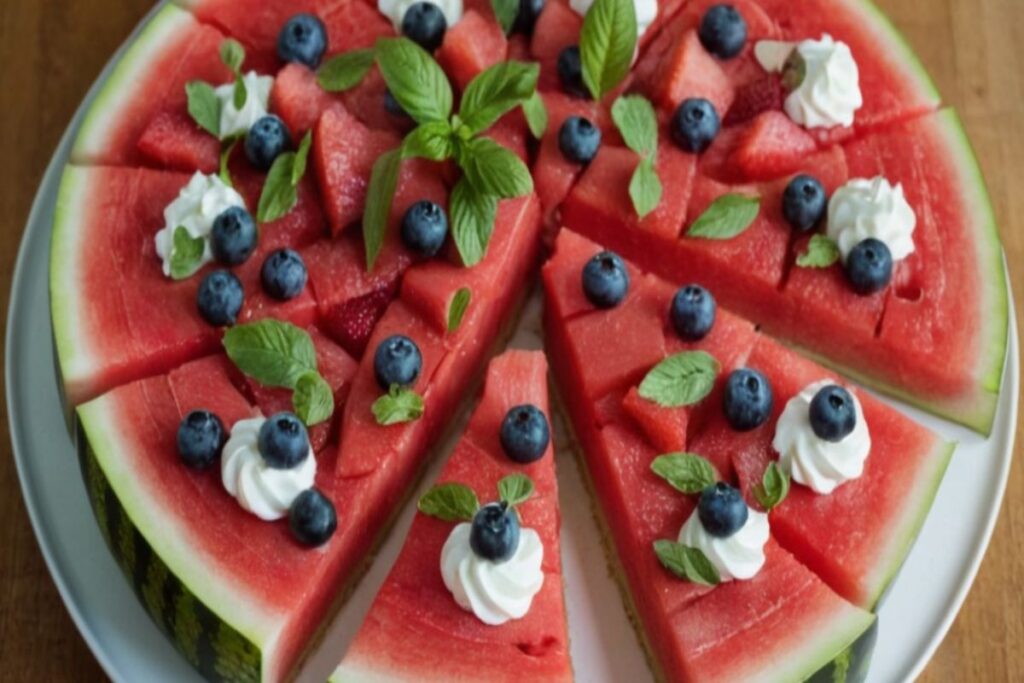 Watermelon Pizza Recipe