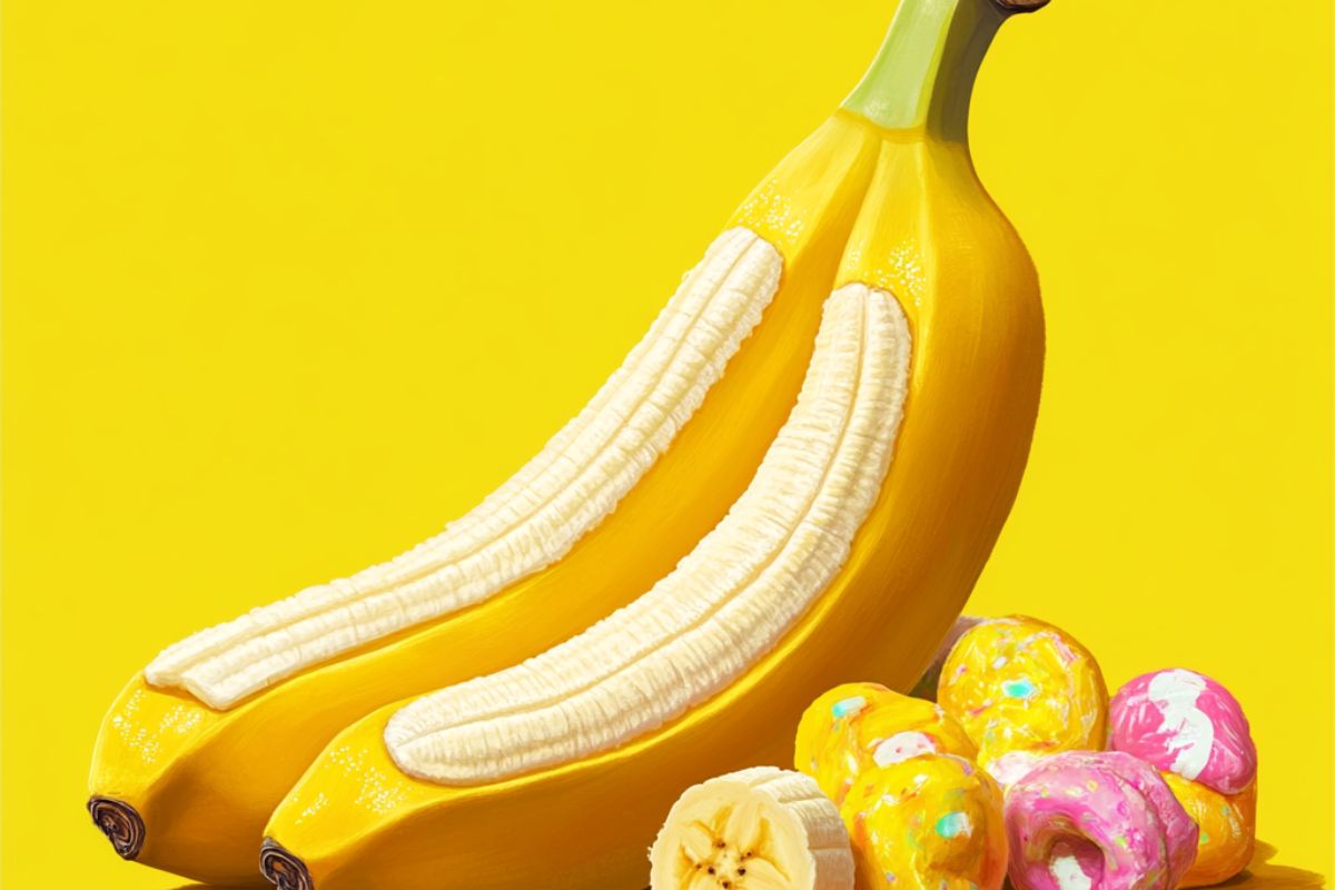 Artificial banana flavor derived from the Gros Michel banana.