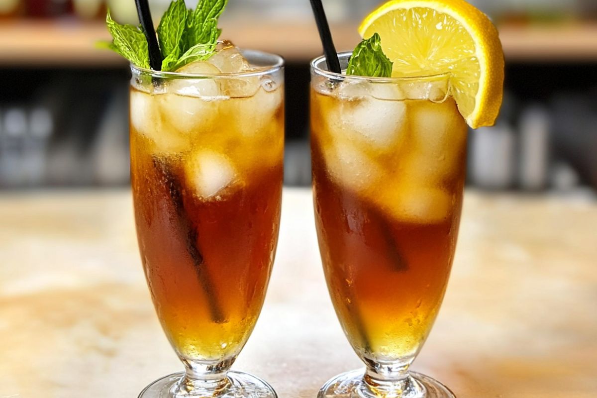 White rum bottle used in a Long Island Iced Tea cocktail.