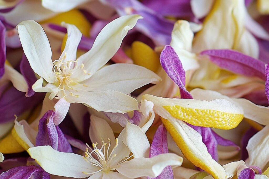 Meyer lemon blossoms used in a refreshing floral tea