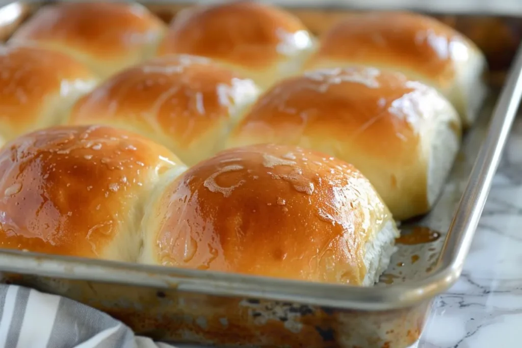 Soft, fluffy Hawaiian sweet rolls made with pineapple juice and brown sugar