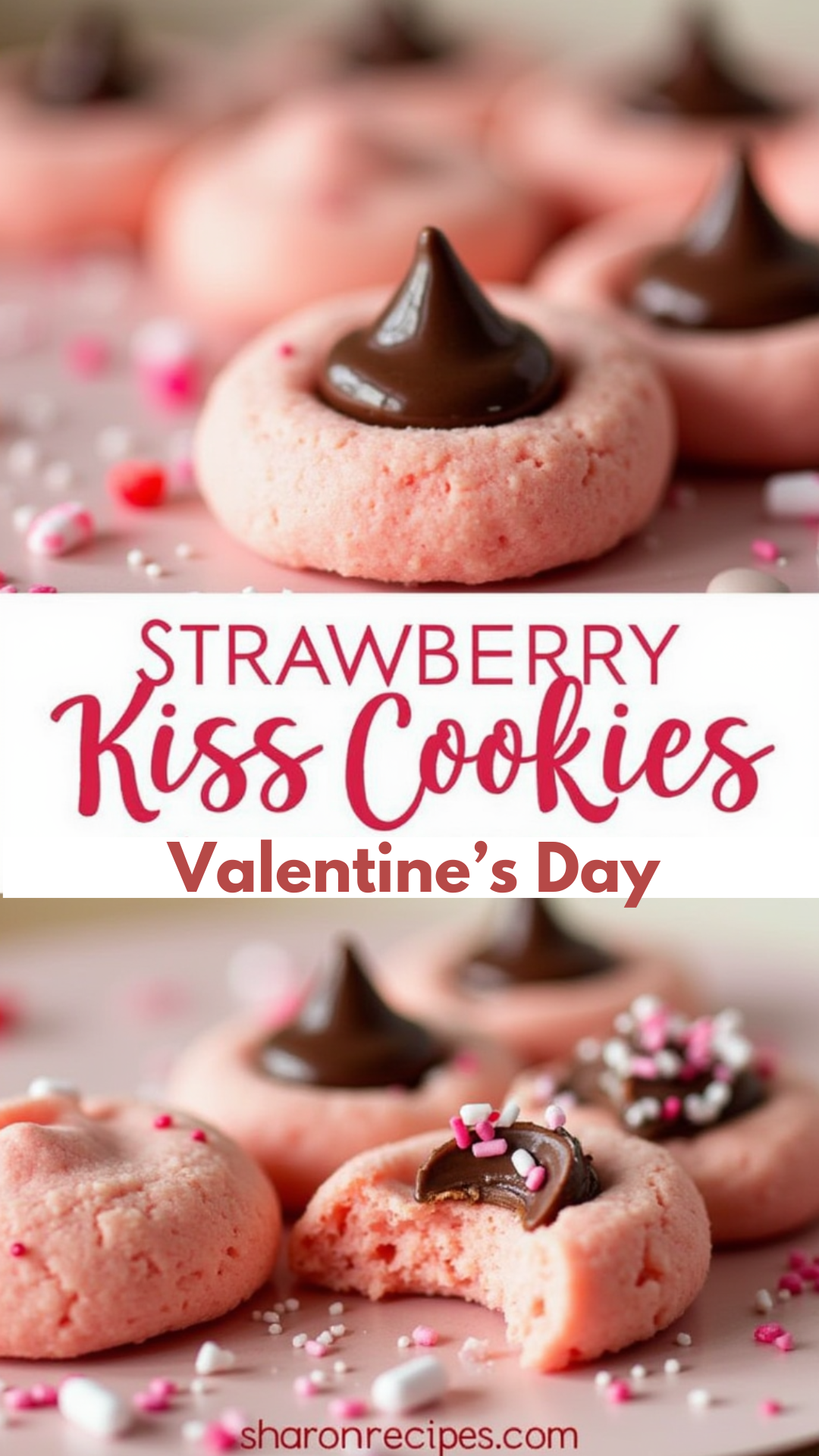 Strawberry Kiss Cookies