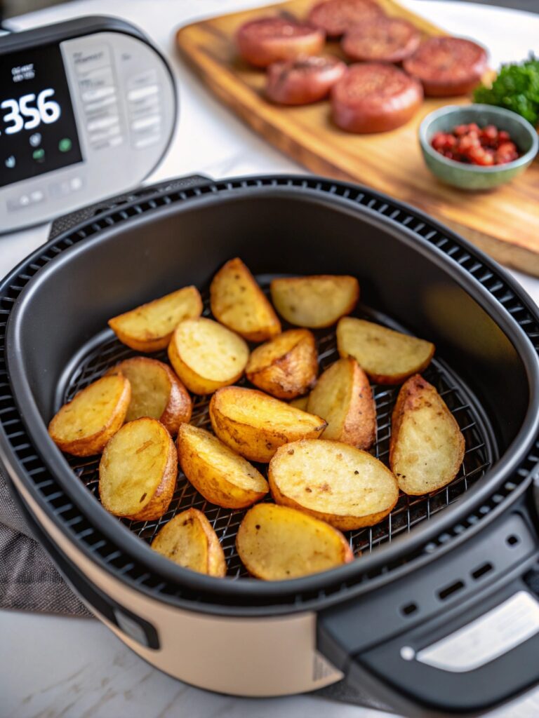 Air Fryer Sliced Potatoes