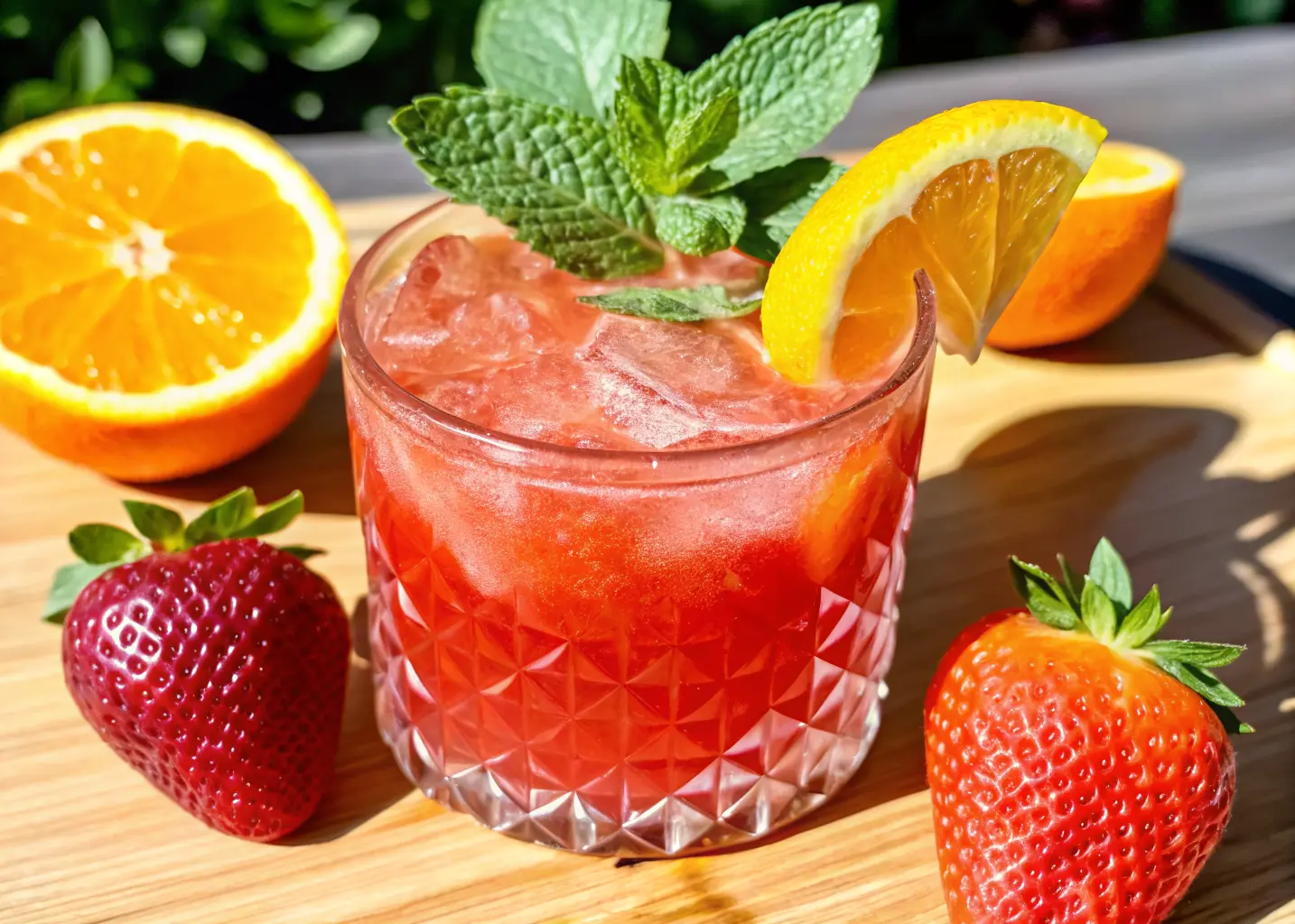 Refreshing Springtime Strawberry Sipper Mocktail